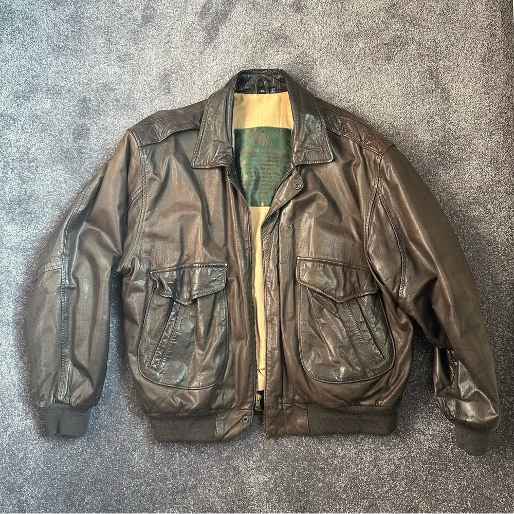 Vintage Genuine Leather Jacket